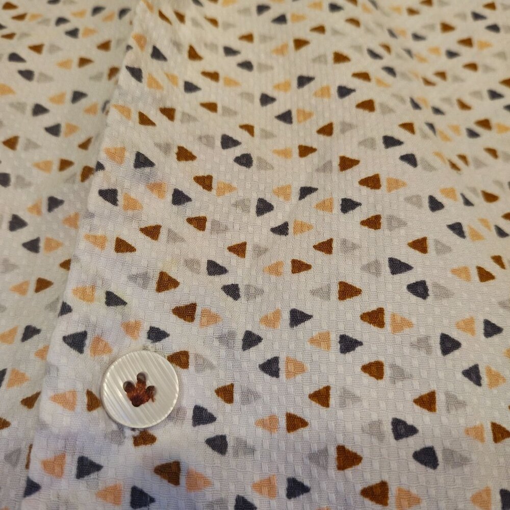 Tommy Bahama Mens Geometric Shirt XL Button Up Short Sleeve - Picture 4 of 8